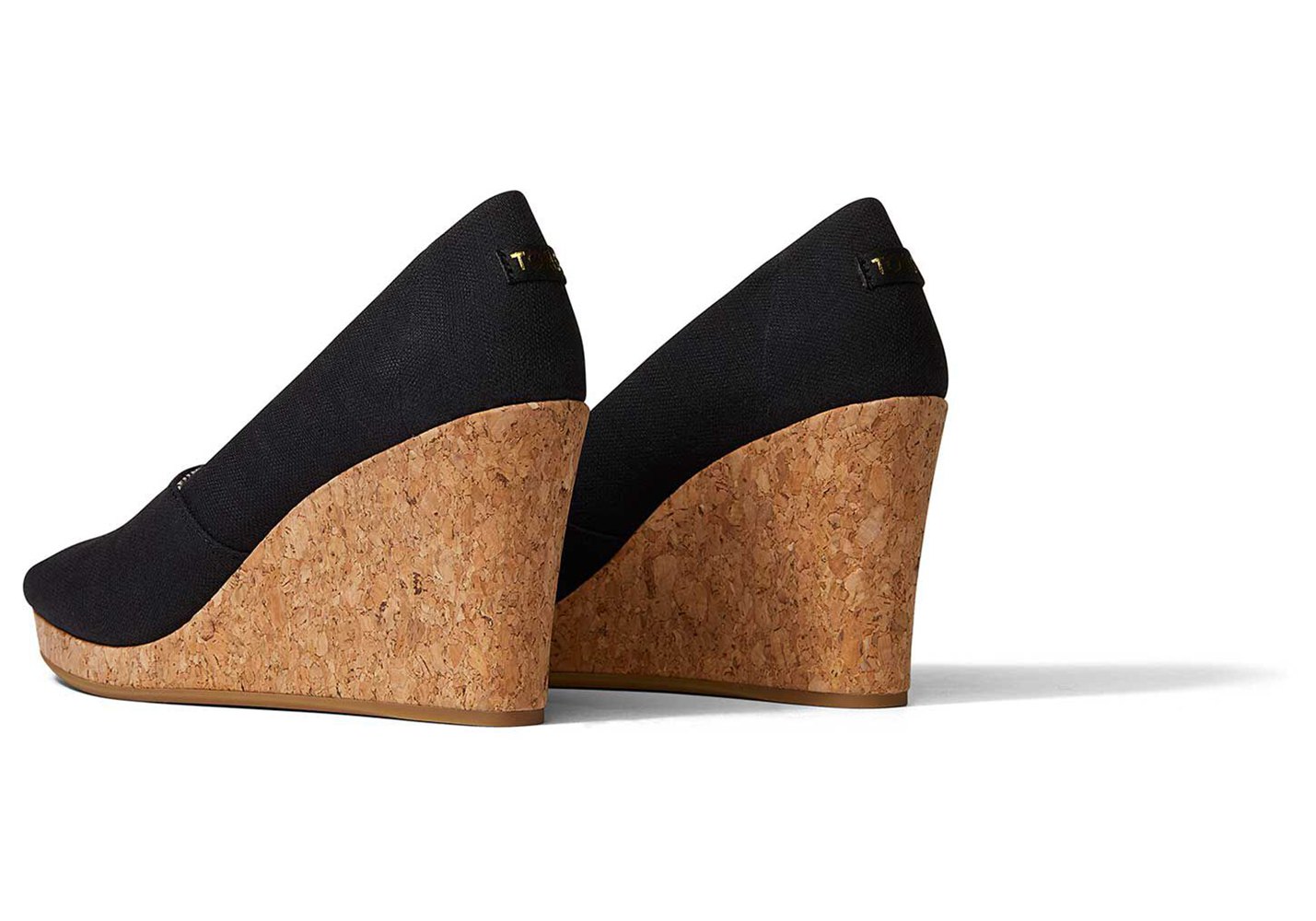 Toms Wedge Damskie Czarne - Michelle Heel - 75FZUONXK